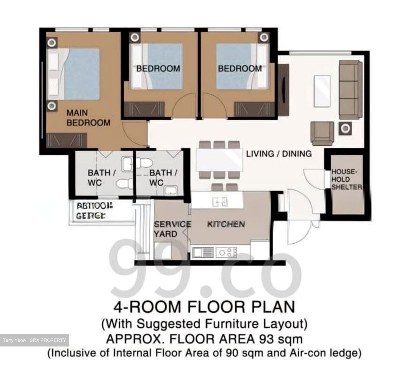 Blk 568C Champions Green (Woodlands), HDB 4 Rooms #615851031
